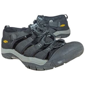 KEEN Little Kids Sandals Newport H2 Waterproof Black Size 3 Kid 7-9
